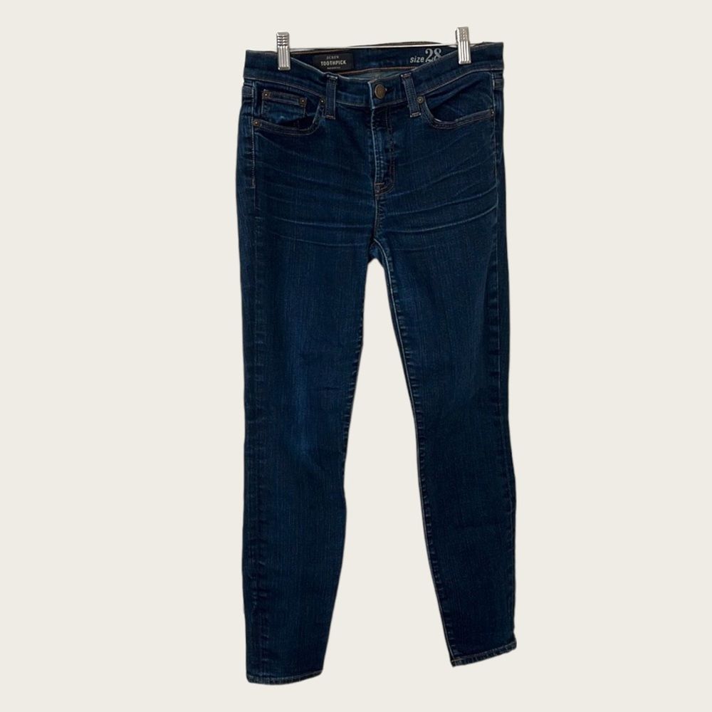 J.Crew Toothpick Skinny Jeans Size 28 Medium Wash 